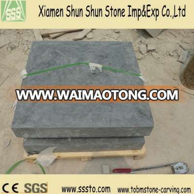 Manufacturer of Blue limestone Bush-hammered Granite Wall/Pillar Pier Cap